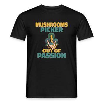 Fungi Hunter Mushroom Hunter Cadeaux - T-shirt homme - noir - Devant - AI Model Male 178 light (178cm)