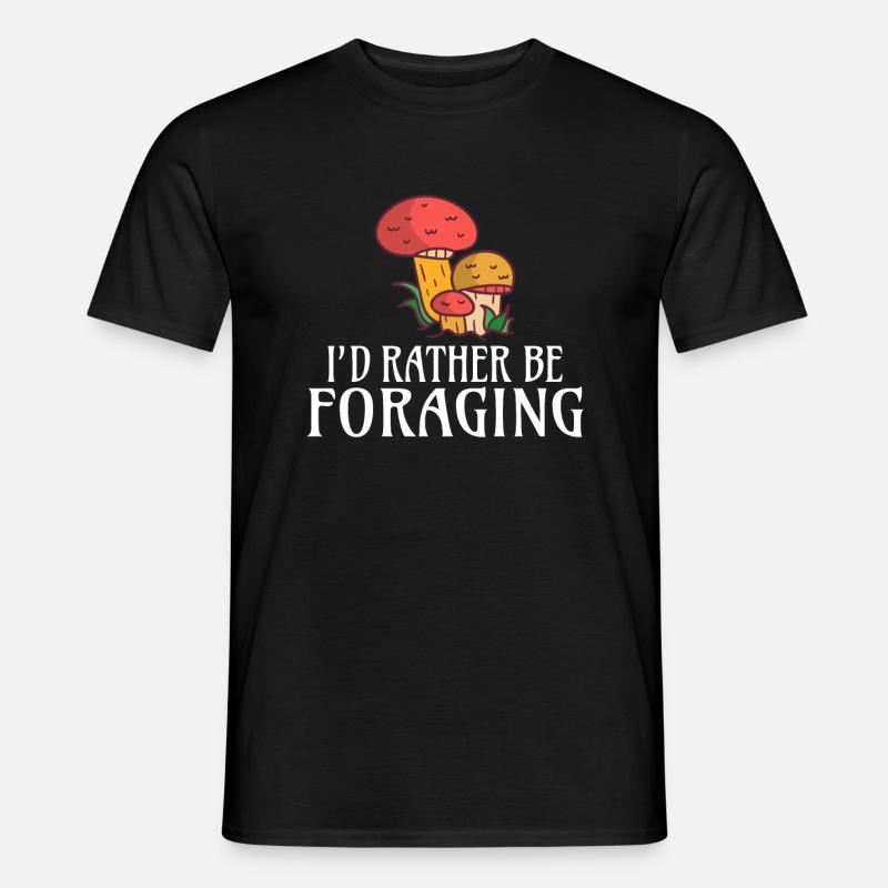 Pilzjäger Pilzjäger Geschenke - Männer T-Shirt - Schwarz