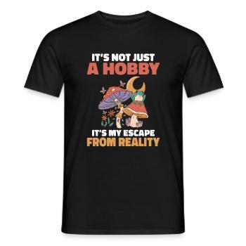 Fungi Hunter Mushroom Hunter Cadeaux - T-shirt homme - noir - Devant - AI Model Male 178 light (178cm)