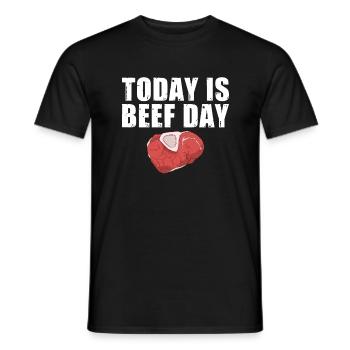 BBQ Grill Boeuf Viande Amoureux Cadeaux - T-shirt homme - noir - Devant - AI Model Male 178 light (178cm)