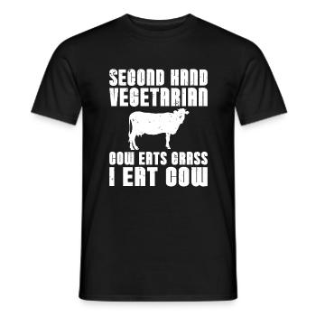 BBQ Grill Boeuf Viande Amoureux Cadeaux - T-shirt homme - noir - Devant - AI Model Male 178 light (178cm)