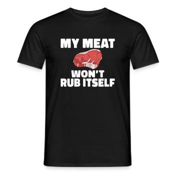 BBQ Grill Rindfleisch Liebhaber Geschenke - Männer T-Shirt - Schwarz - Vorne - AI Model Male 178 light (178cm)