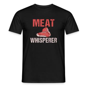 BBQ Grill Beef Meat Lovers Gifts - Men's T-Shirt - black - Front - AI Model Male 178 light (178cm)