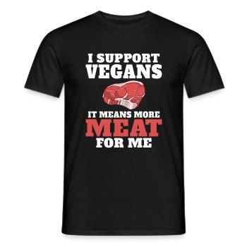 BBQ Grill Rindfleisch Liebhaber Geschenke - Männer T-Shirt - Schwarz - Vorne - AI Model Male 178 light (178cm)