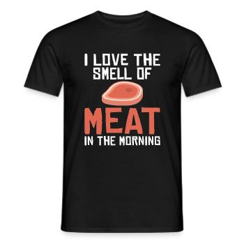 BBQ Grill Rindfleisch Liebhaber Geschenke - Männer T-Shirt - Schwarz - Vorne - AI Model Male 178 light (178cm)