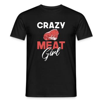 BBQ Grill Boeuf Viande Amoureux Cadeaux - T-shirt homme - noir - Devant - AI Model Male 178 light (178cm)