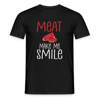 BBQ Grill Rindfleisch Liebhaber Geschenke - Männer T-Shirt - Schwarz - Vorne - AI Model Male 178 light (178cm)