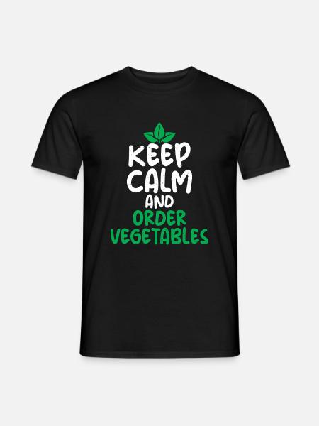 Vegetable Lover Vegetarian Gifts - Men's T-Shirt - black