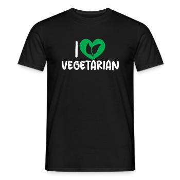 Vegetable Lover Vegetarian Gifts - Men's T-Shirt - black - Front - AI Model Male 178 light (178cm)