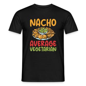 Vegetable Lover Vegetarian Gifts - Men's T-Shirt - black - Front - AI Model Male 178 light (178cm)