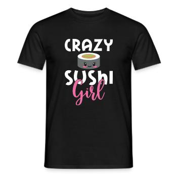 Cadeau pour les amateurs de sushis de cuisine japonaise - T-shirt homme - noir - Devant - AI Model Male 178 light (178cm)