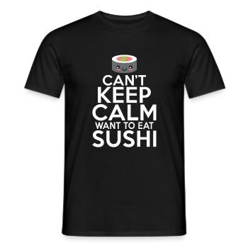 Cadeau pour les amateurs de sushis de cuisine japonaise - T-shirt homme - noir - Devant - AI Model Male 178 light (178cm)