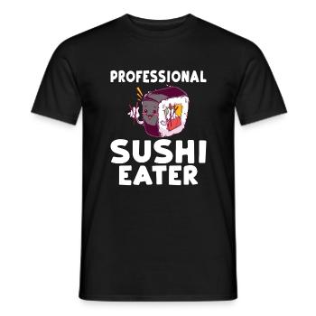 Cadeau pour les amateurs de sushis de cuisine japonaise - T-shirt homme - noir - Devant - AI Model Male 178 light (178cm)
