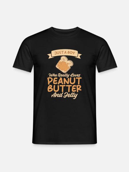 Peanut Butter Lover Gift - Men's T-Shirt - black
