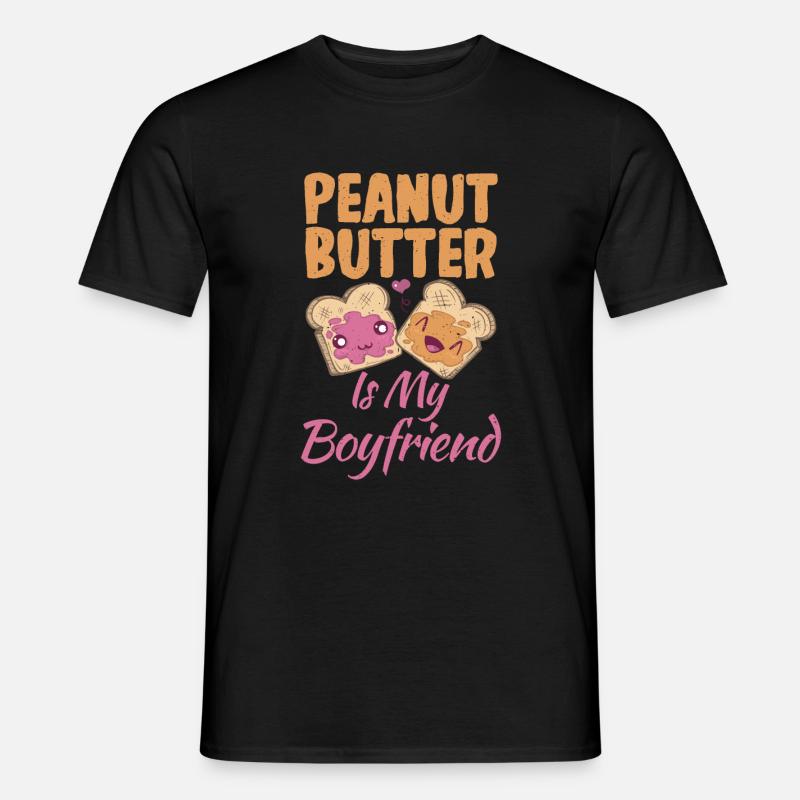 Peanut Butter Lover Gift - Men's T-Shirt - black