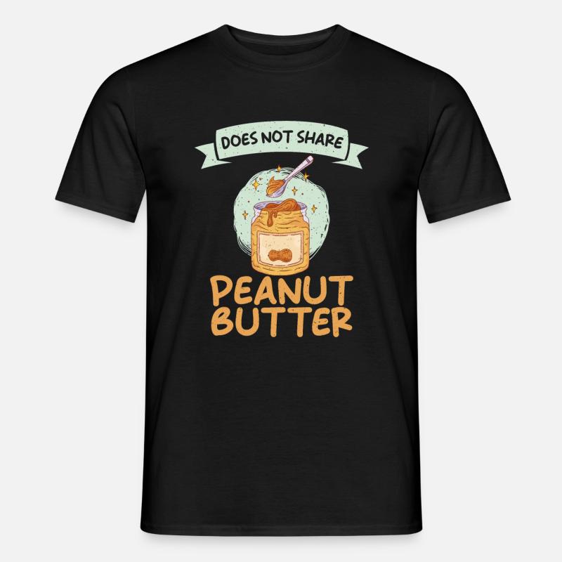 Peanut Butter Lover Gift - Men's T-Shirt - black