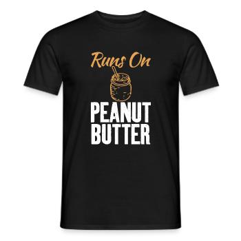 Cadeau amoureux du beurre de cacahuète - T-shirt homme - noir - Devant - AI Model Male 178 light (178cm)