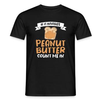 Cadeau amoureux du beurre de cacahuète - T-shirt homme - noir - Devant - AI Model Male 178 light (178cm)