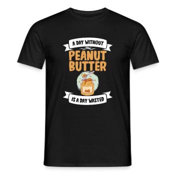 Peanut Butter Lover Gift - Men's T-Shirt - black - Front - AI Model Male 178 light (178cm)