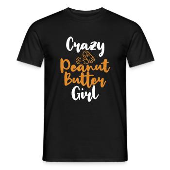 Cadeau amoureux du beurre de cacahuète - T-shirt homme - noir - Devant - AI Model Male 178 light (178cm)