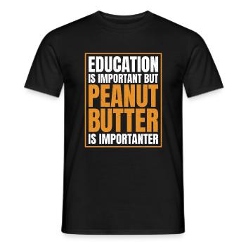 Cadeau amoureux du beurre de cacahuète - T-shirt homme - noir - Devant - AI Model Male 178 light (178cm)