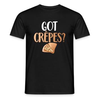 Crepe Gifts for Crepe Lover - Men's T-Shirt - black - Front - AI Model Male 178 light (178cm)