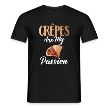 Crepe Gifts for Crepe Lover - Men's T-Shirt - black - Front - AI Model Male 178 light (178cm)