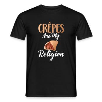 Crepe Gifts for Crepe Lover - Men's T-Shirt - black - Front - AI Model Male 178 light (178cm)