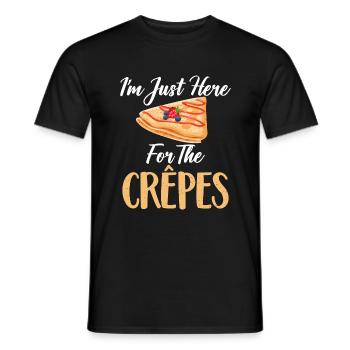 Crepe Gifts for Crepe Lover - Men's T-Shirt - black - Front - AI Model Male 178 light (178cm)