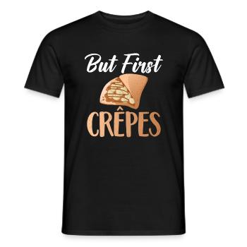 Crepe Gifts for Crepe Lover - Men's T-Shirt - black - Front - AI Model Male 178 light (178cm)