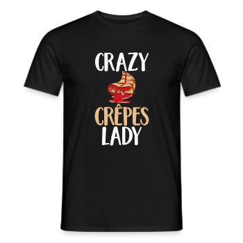 Crepe Gifts for Crepe Lover - Men's T-Shirt - black - Front - AI Model Male 178 light (178cm)