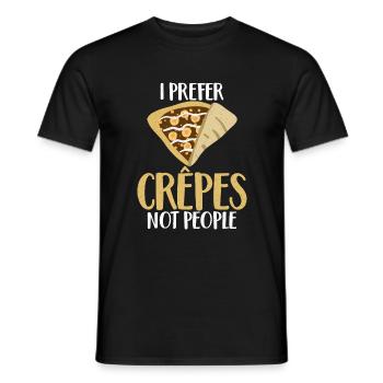 Crepe Gifts for Crepe Lover - Men's T-Shirt - black - Front - AI Model Male 178 light (178cm)