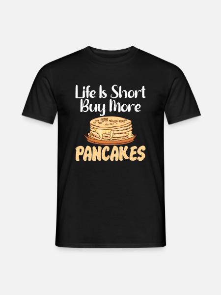 Pannenkoeken Lover Cadeau - Heren T-shirt - zwart