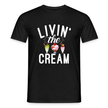 Cadeaux pour amateurs de crème glacée - T-shirt homme - noir - Devant - AI Model Male 178 light (178cm)