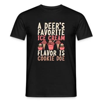 Cadeaux pour amateurs de crème glacée - T-shirt homme - noir - Devant - AI Model Male 178 light (178cm)