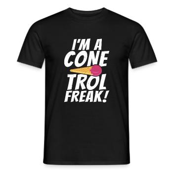 Cadeaux pour amateurs de crème glacée - T-shirt homme - noir - Devant - AI Model Male 178 light (178cm)