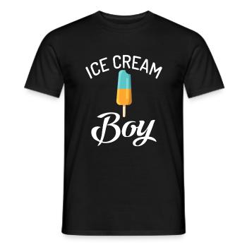 Cadeaux pour amateurs de crème glacée - T-shirt homme - noir - Devant - AI Model Male 178 light (178cm)