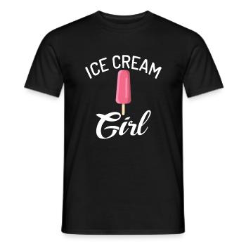 Cadeaux pour amateurs de crème glacée - T-shirt homme - noir - Devant - AI Model Male 178 light (178cm)