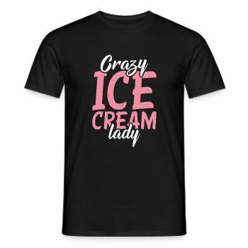 Cadeaux pour amateurs de crème glacée - T-shirt homme - noir - Devant - AI Model Male 178 light (178cm)