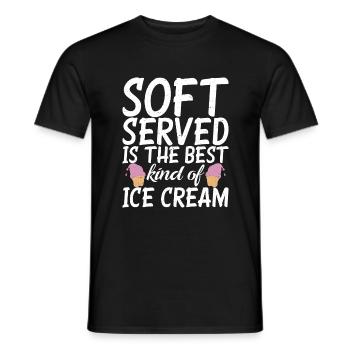 Cadeaux pour amateurs de crème glacée - T-shirt homme - noir - Devant - AI Model Male 178 light (178cm)