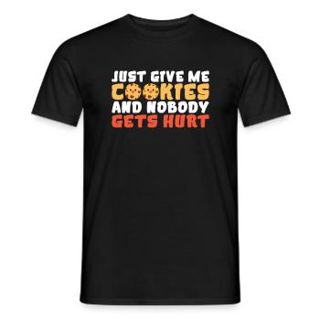Cookie Lover Gifts - Men's T-Shirt - black - Front - AI Model Male 178 light (178cm)