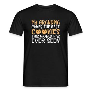 Keksliebhaber Geschenke - Männer T-Shirt - Schwarz - Vorne - AI Model Male 178 light (178cm)