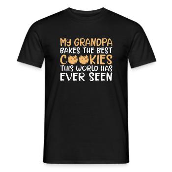 Keksliebhaber Geschenke - Männer T-Shirt - Schwarz - Vorne - AI Model Male 178 light (178cm)
