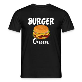Burger Lover Gift - Men's T-Shirt - black - Front - AI Model Male 178 light (178cm)