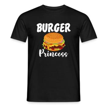 Burger Lover Gift - Men's T-Shirt - black - Front - AI Model Male 178 light (178cm)