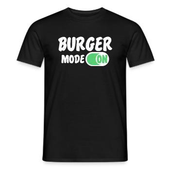 Burger Lover Gift - Men's T-Shirt - black - Front - AI Model Male 178 light (178cm)