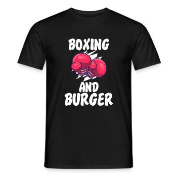 Burger Lover Gift - Men's T-Shirt - black - Front - AI Model Male 178 light (178cm)