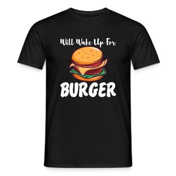 Burger Lover Gift - Men's T-Shirt - black - Front - AI Model Male 178 light (178cm)