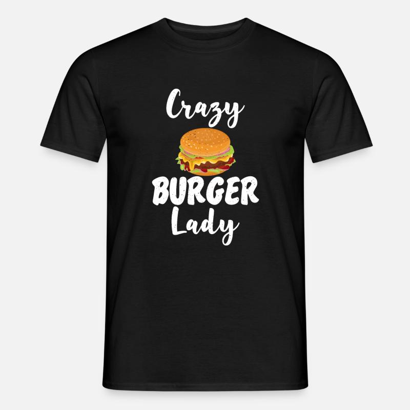 Burger Lover Geschenk - Männer T-Shirt - Schwarz