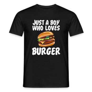 Burger Lover Cadeau - T-shirt homme - noir - Devant - AI Model Male 178 light (178cm)